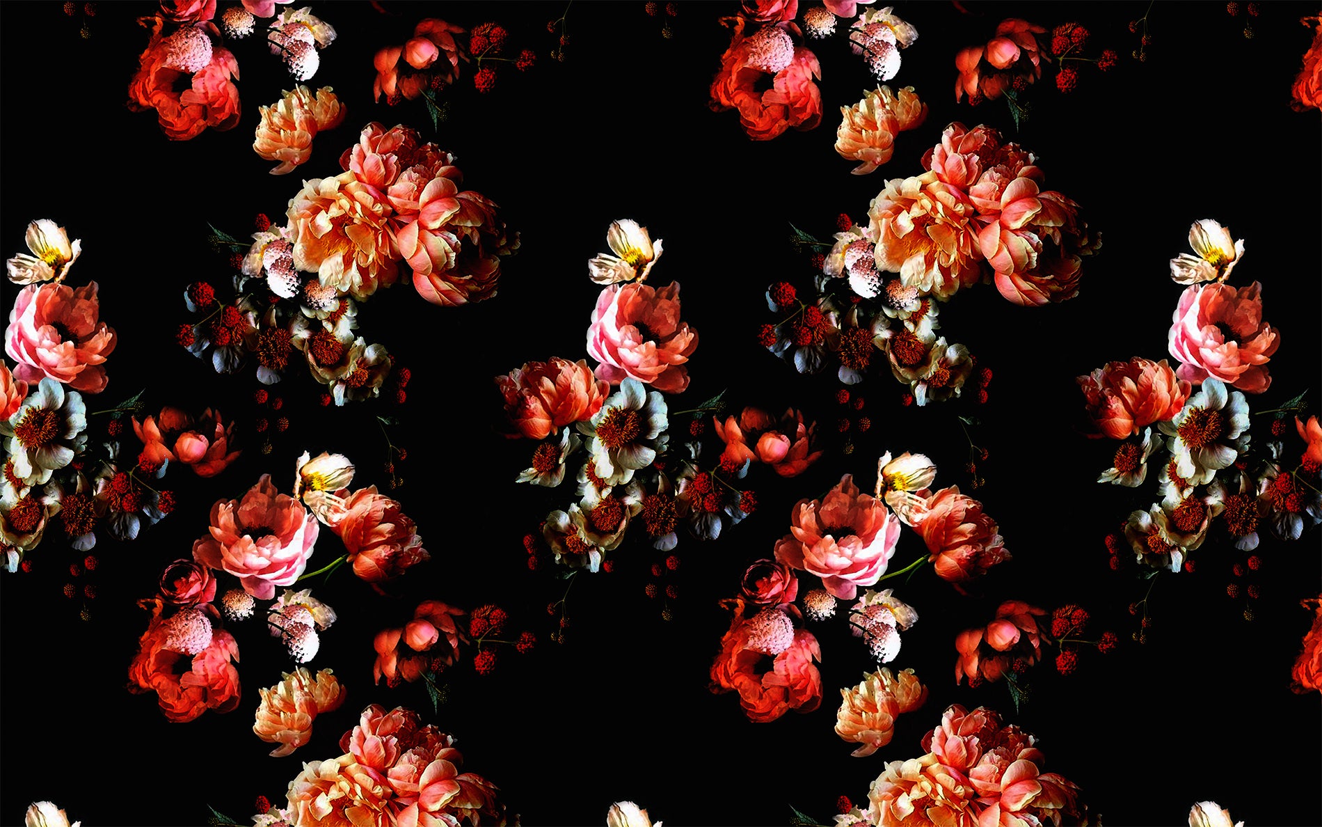 Dark Red Flowers