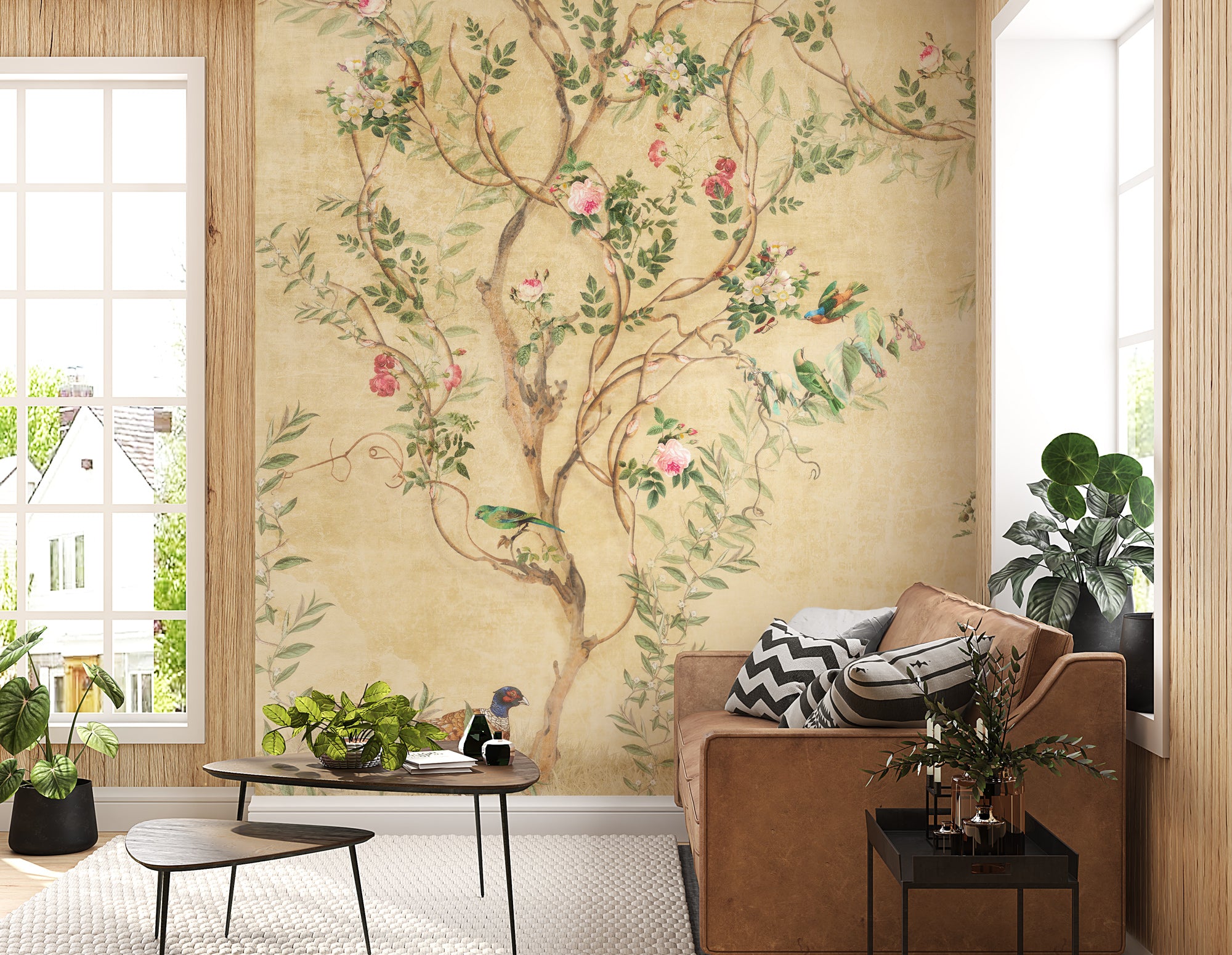 Retro Çin Tarzı Bahçe