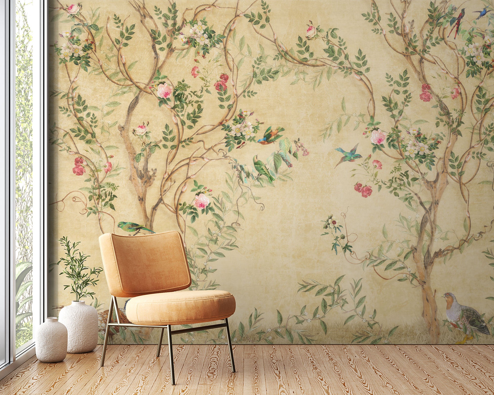 Retro Çin Tarzı Bahçe