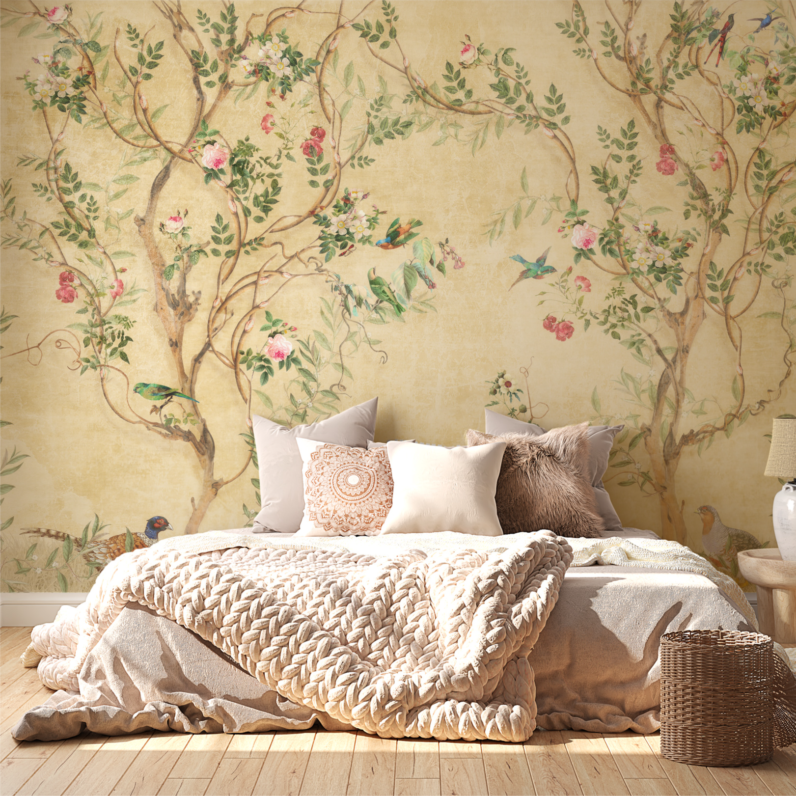 Retro Çin Tarzı Bahçe