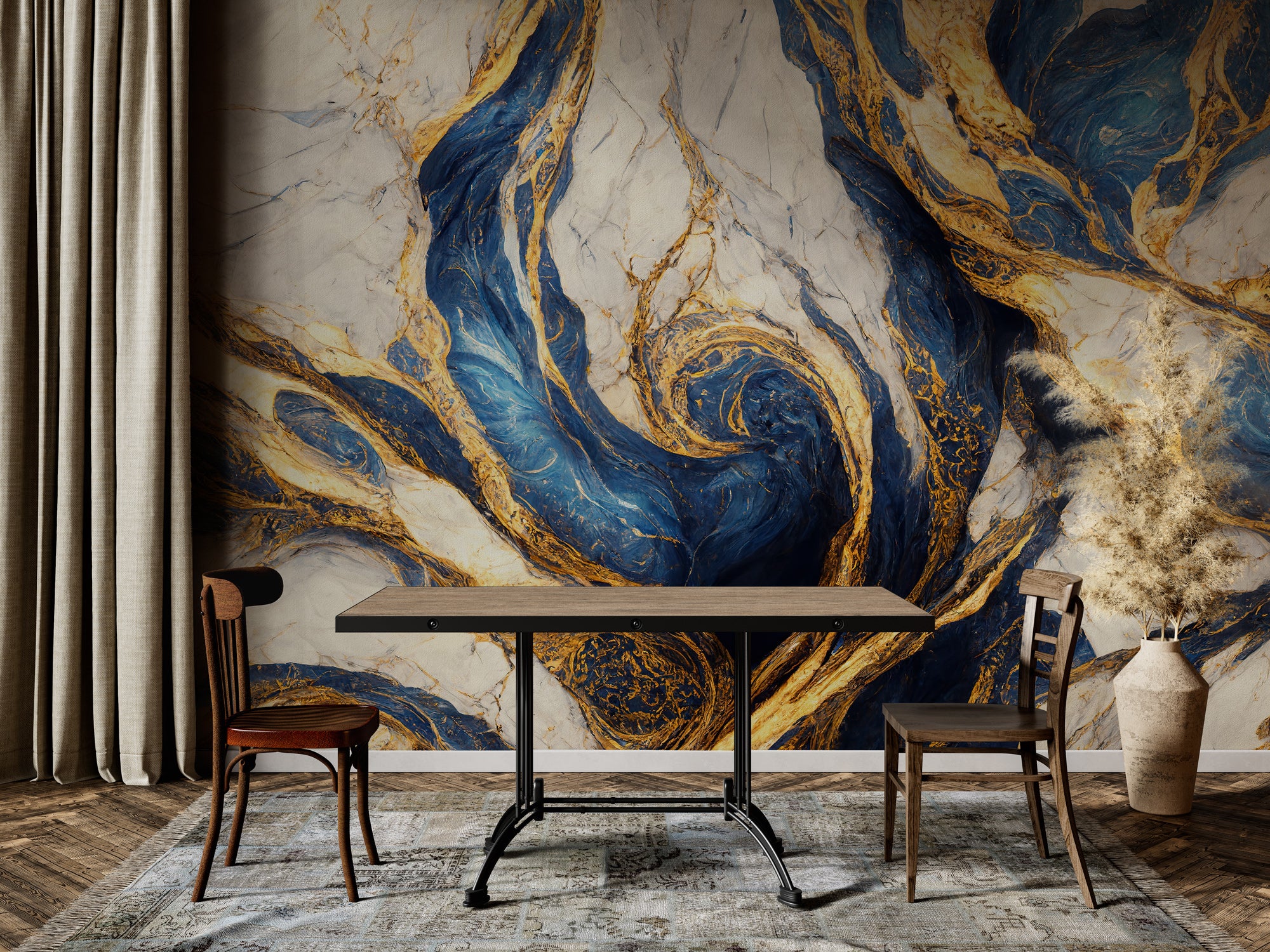 Mavi, Altın ve Beyaz