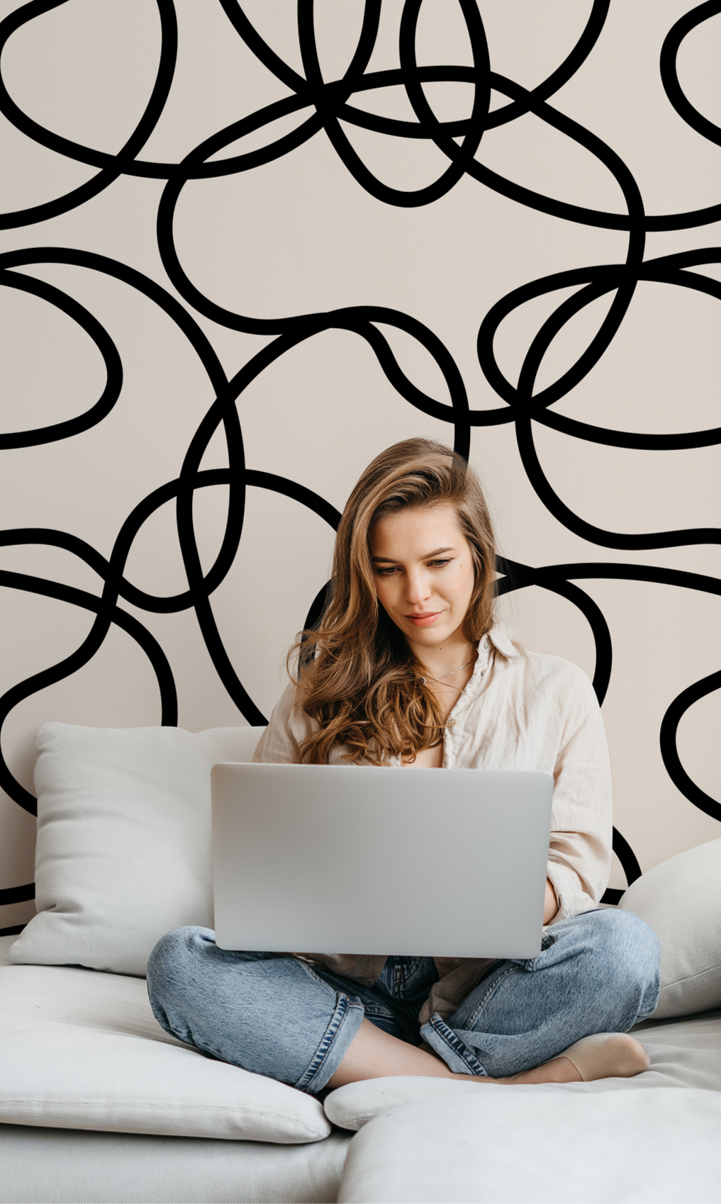 Scribble Black and White