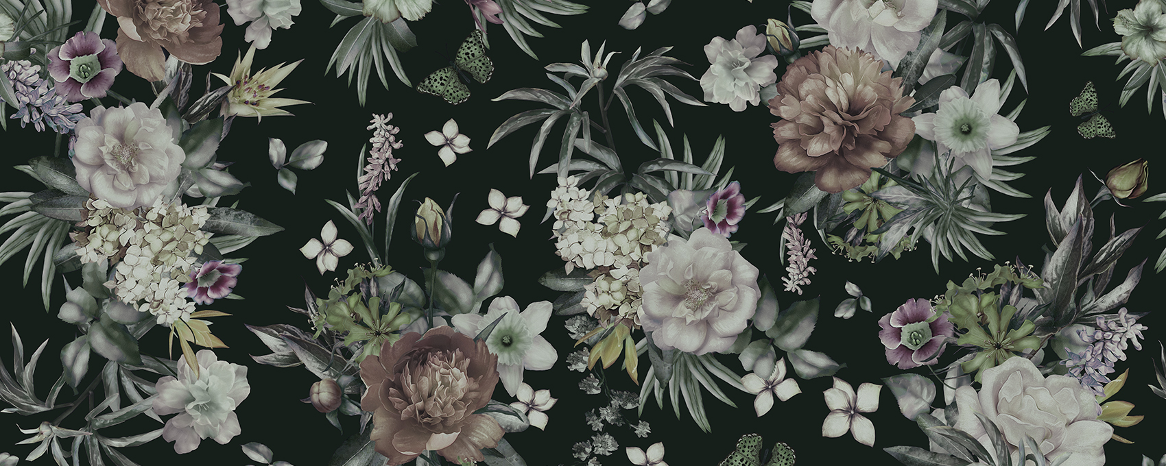 Soft Green Flower Shades