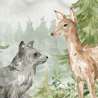 Spring Trees & Animals