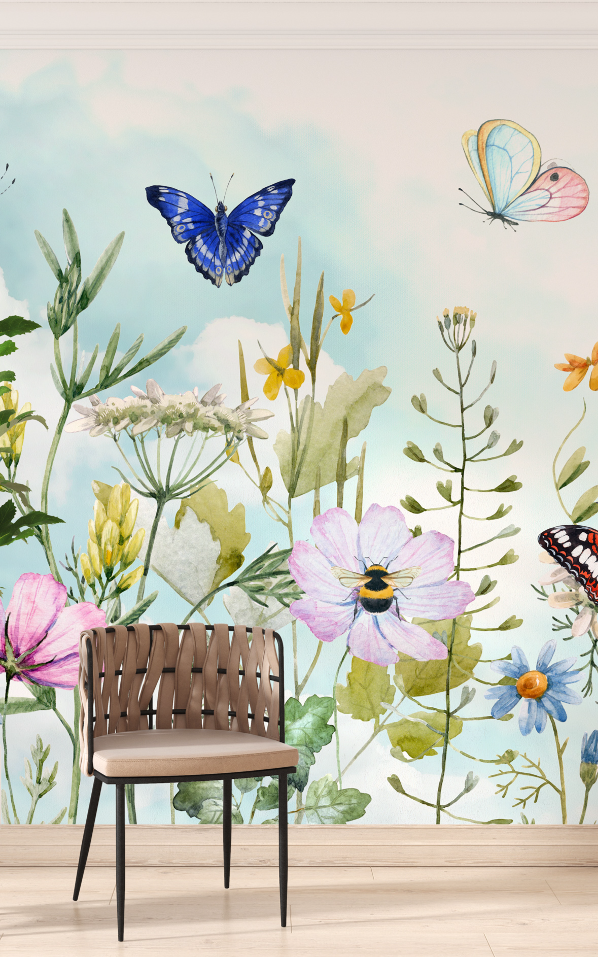 Sky And Butterflies