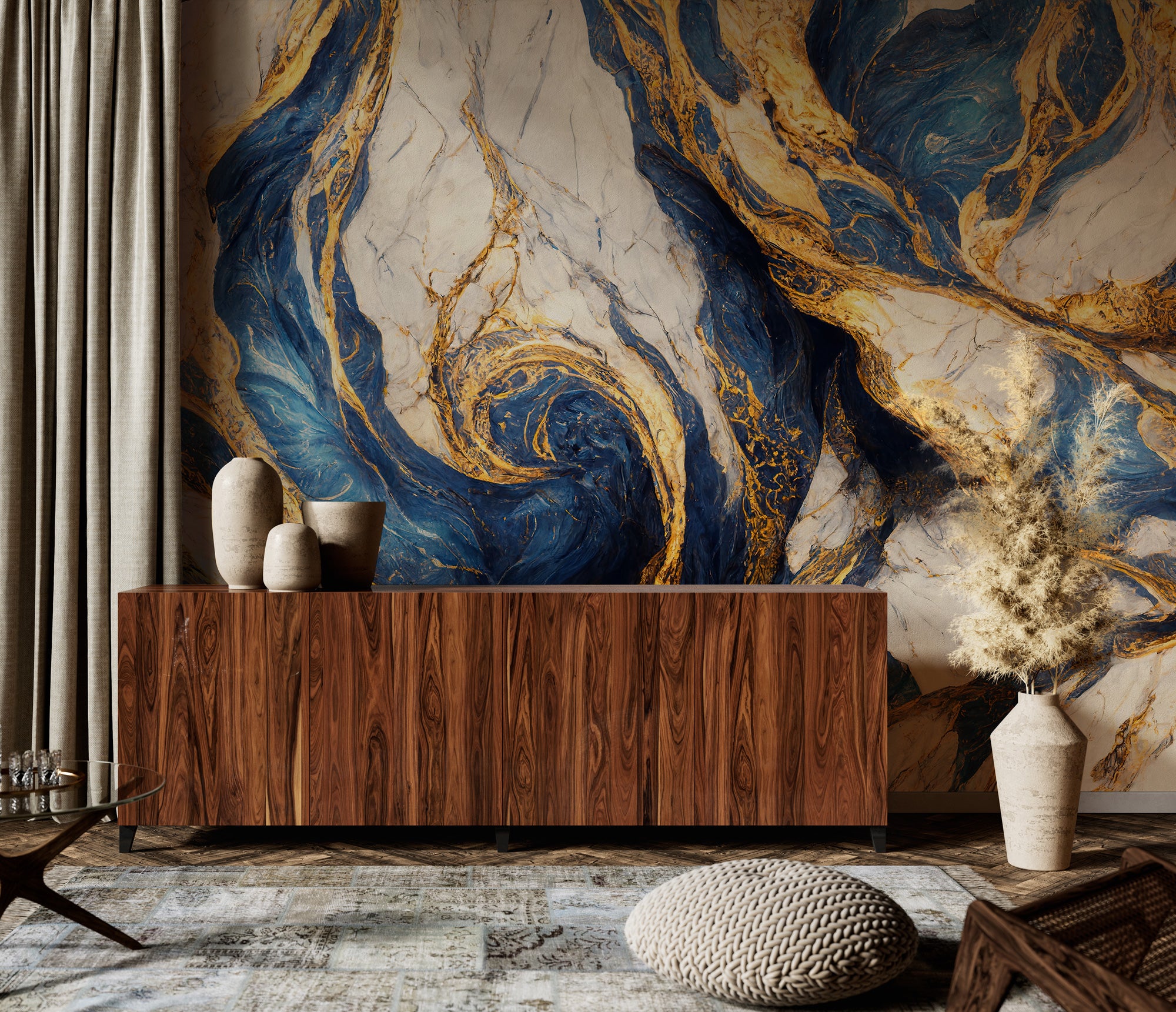 Mavi, Altın ve Beyaz