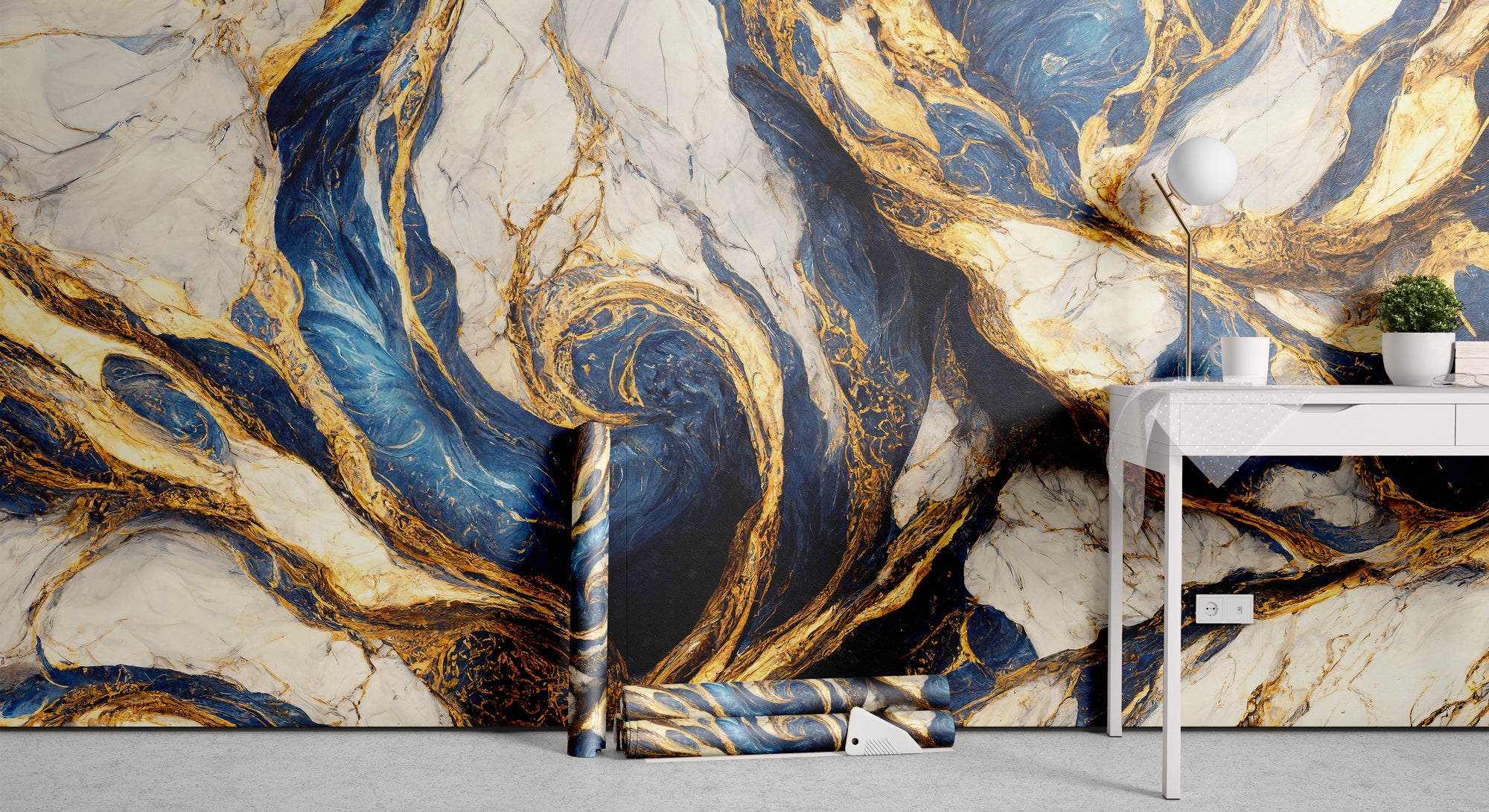 Mavi, Altın ve Beyaz