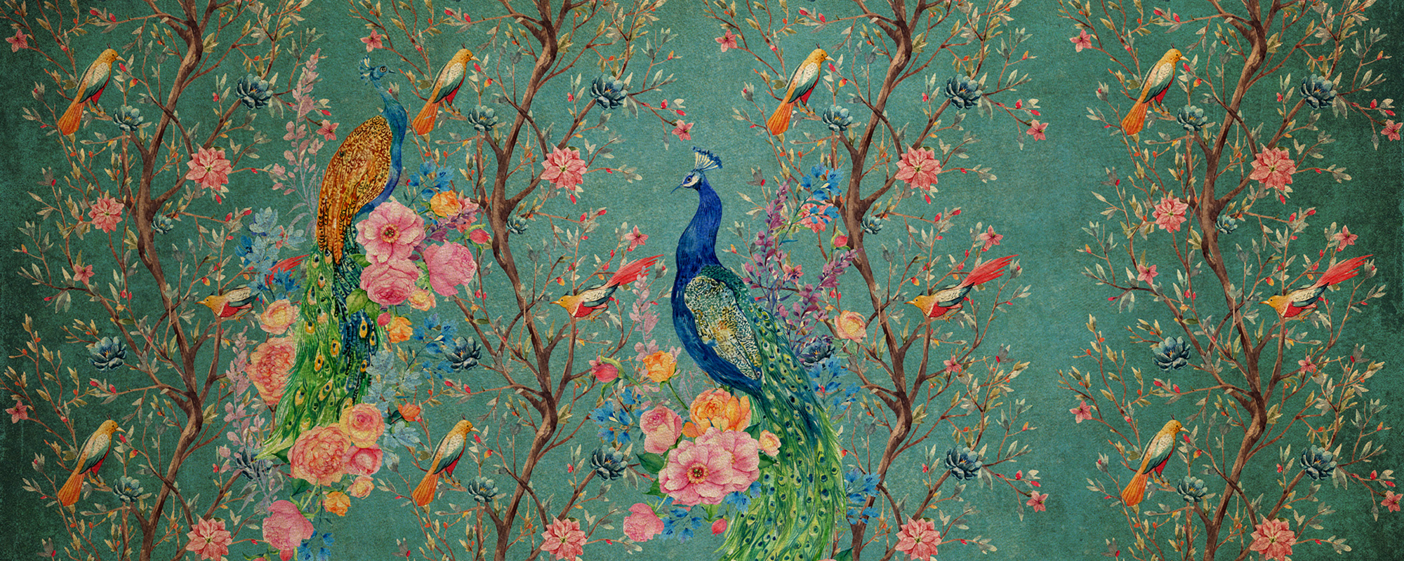 Vintage Peacock Green