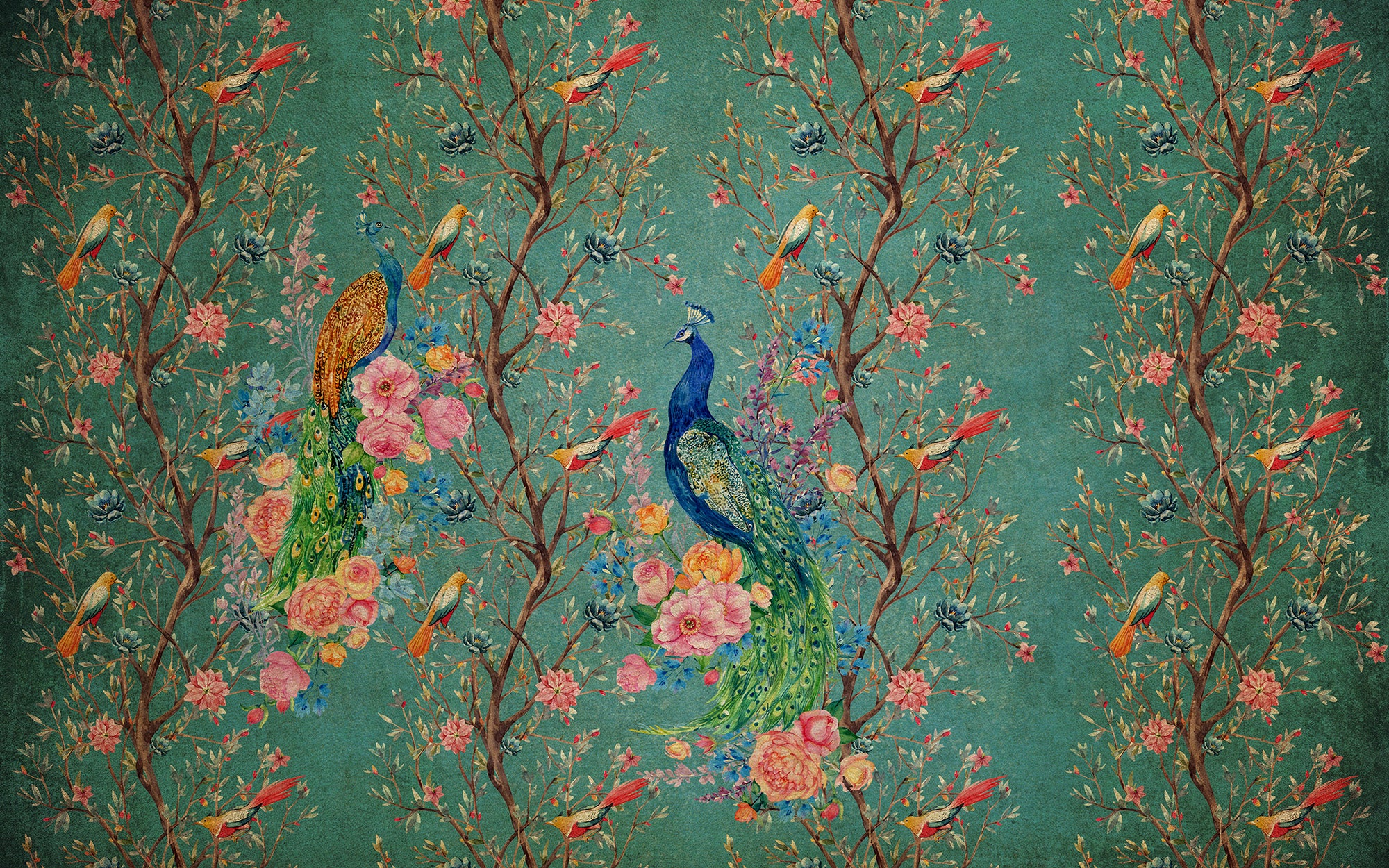 Vintage Peacock Green