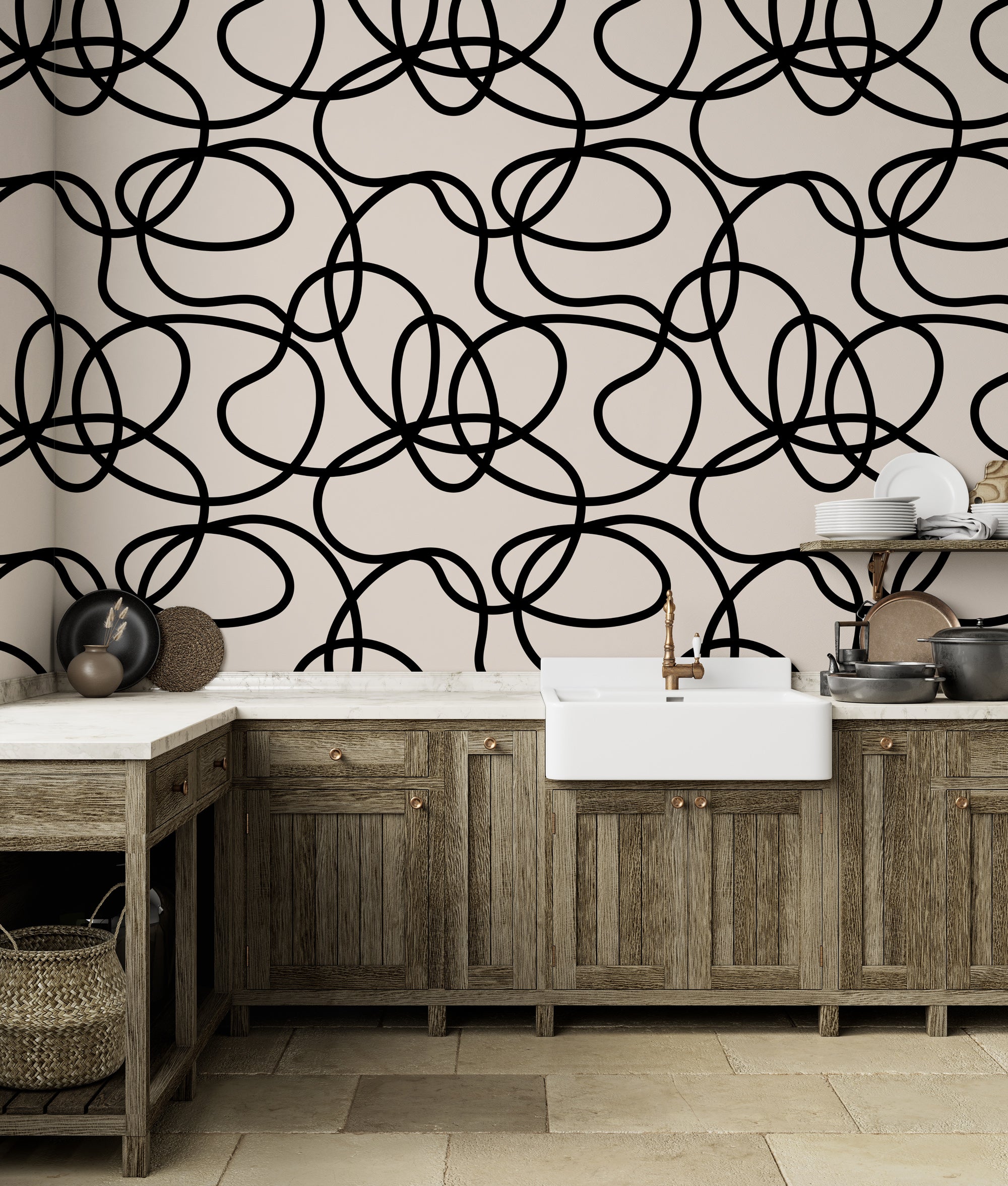 Scribble Black and White