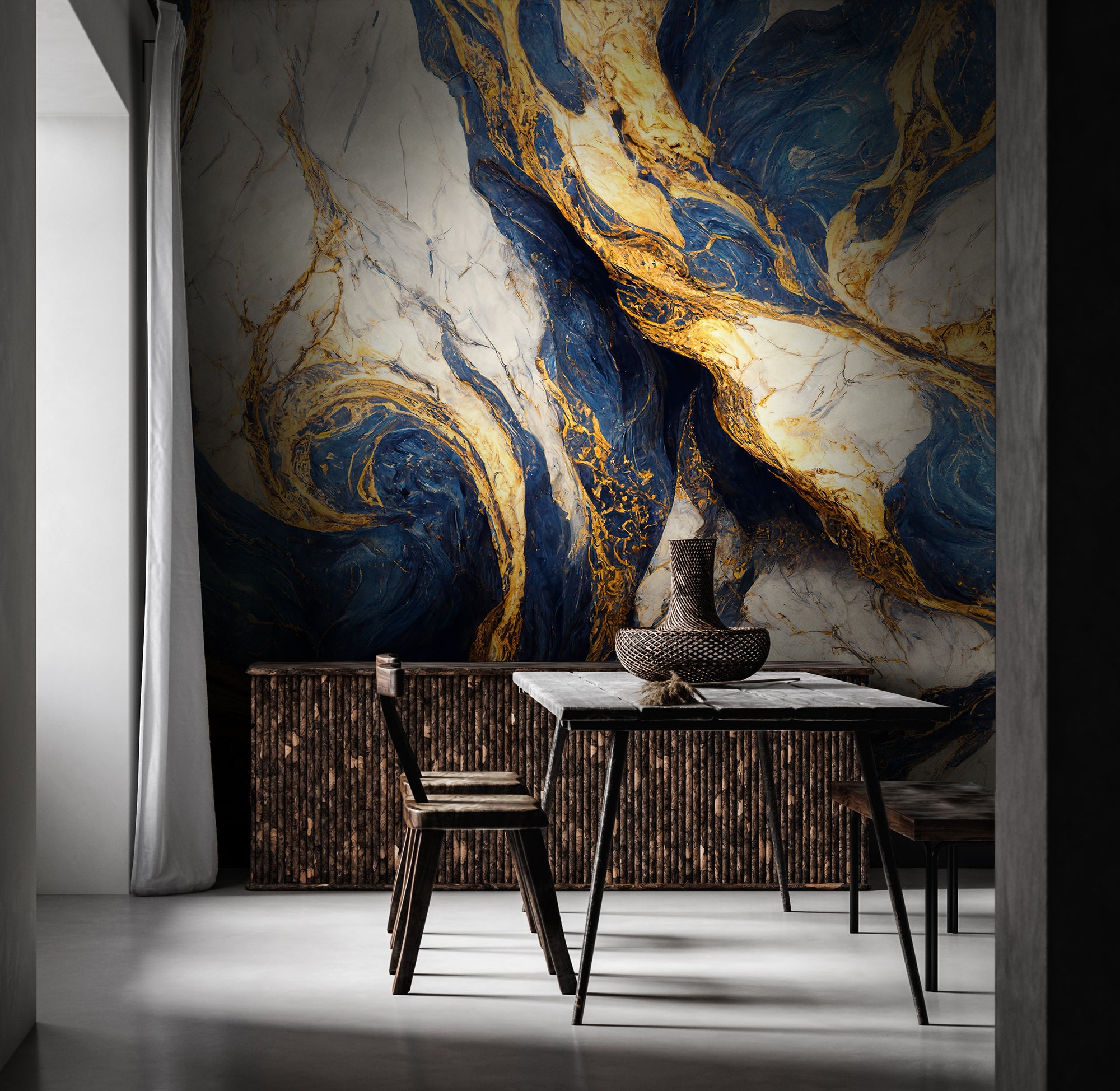 Mavi, Altın ve Beyaz