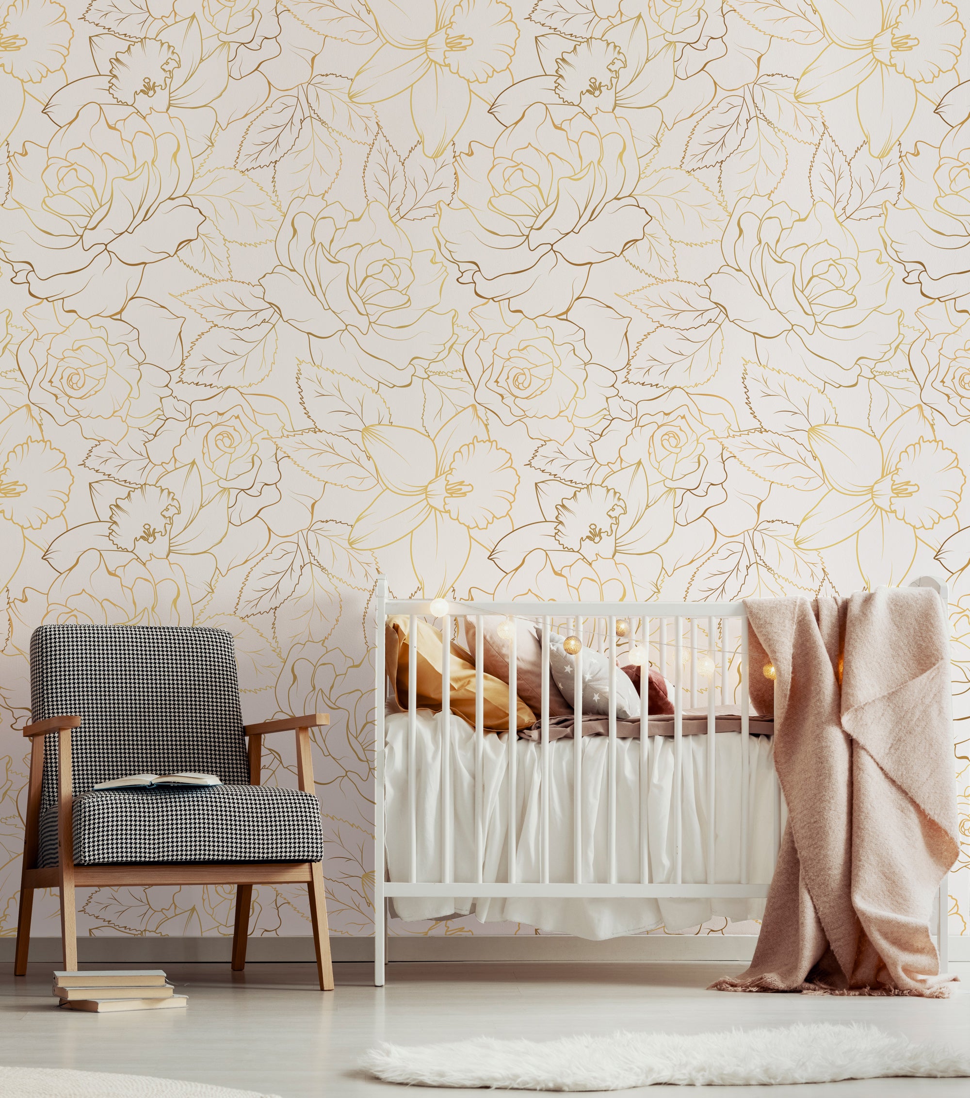 Zarif Altın Çiçekler